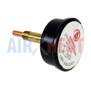2.5” Dial x 1/4NPT x 0.94”L Range: 70-320F/C, 0-75PSI