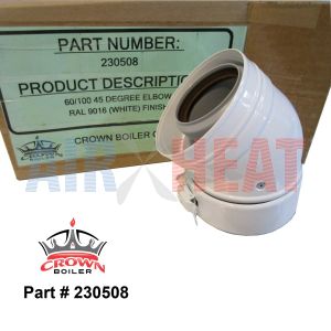 230508 - Crown 45 Degree Elbow 60/100mm