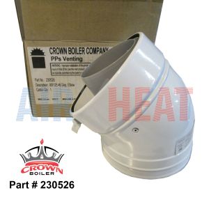 230526 - Crown 45 Degree Elbow 80/125mm