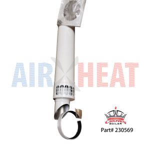 230569 - Crown Horiz. Terminal with Wall Plates 100/150mm (BWC225, BWC300)