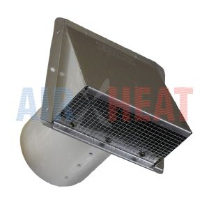 Reversomatic 5" Heavy Duty Intake Wall Cap with Fly and Bird Screen