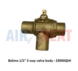 Belimo 1/2" 3 way valve body