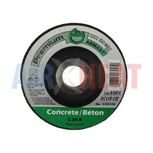D247C - Resin Bonded Abrasives Depressed Center Grinding Wheels Premium C 24 R concrete 4-1/2" x 1/4" x 7/8"
