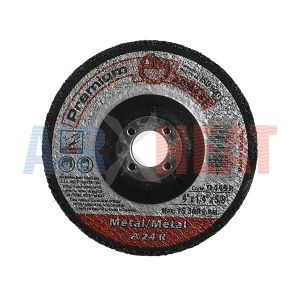 D445R - Resin Bonded Abrasive Depressed Center Grinding Wheels Premium A 24 R metal 4" x 1/4" x 5/8"