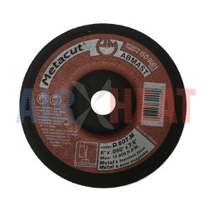 D607M - Resin Bonded Abrasives Depressed Center Cut-Off Wheels Metacut metal and stainless steel 6" x .060" x 7/8"