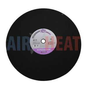 F061F3 - Resin Bonded Abrasives Cut-Off wheels For Stationary and Swing Frame machines Premium AC 24 R3 ductile iron 20" x 3/16" x 1"