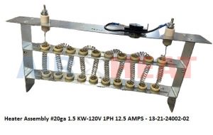 Heater Assembly #20ga 1.5 KW-120V 1PH 12.5 AMPS