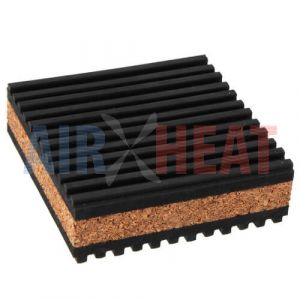 Vibration Pads Rubber Cork 3 x 3 (Sub:VPRC) - DiversiTech Corporation 