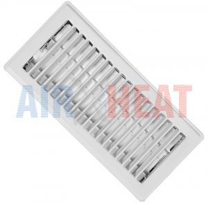RG0222 - Imperial 3" x 10" Louvered Floor Register Grey Metal