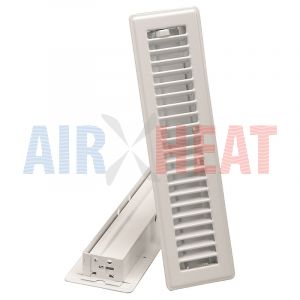 RG0266 -  Imperial 4" x 12" Floor Register White Metal