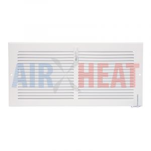 RG0587 - Imperial 12" x 4" Sidewall Register White Metal