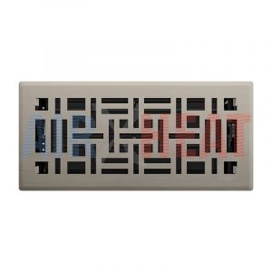 RG3253-B - Imperial 4" x 10" Brushed Nickel Arts and Crafts Floor Diffuser