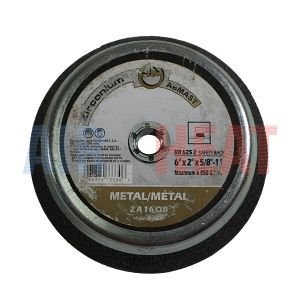 RR625Z - Resin Bonded Abrasives Cup Wheels ZA 16 R foundry work 6" x 2" x 5/8" -11