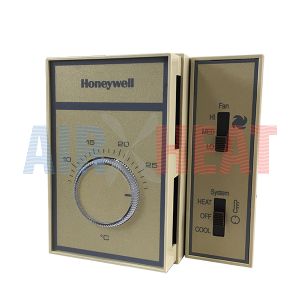 T6069A4002 - Honeywell Thermostat Fan Coil 2 Pipe Manual Changeover W/Fan Speed Switch