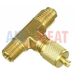 Threaded Tee 1/8" MPT x 1/4" Male Flare