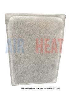 Wire Poly Filter  14" x 20" x 1"