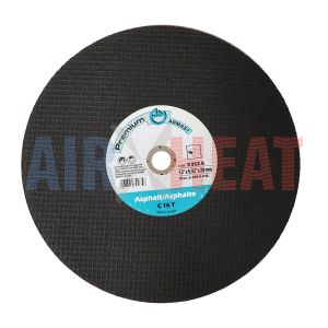 X252A - Resin Bonded Abrasives Cut-Off Wheels For Portable High Speed Power Saws Premium C 16 T asphalt 12" x 5/32" x 20 mm