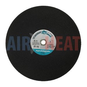 X452A - Resin Bonded Abrasives Cut-Off Wheels For Portable High Speed Power Saws Premium C 16 T Asphalt 14" x 5/32" x 20 mm